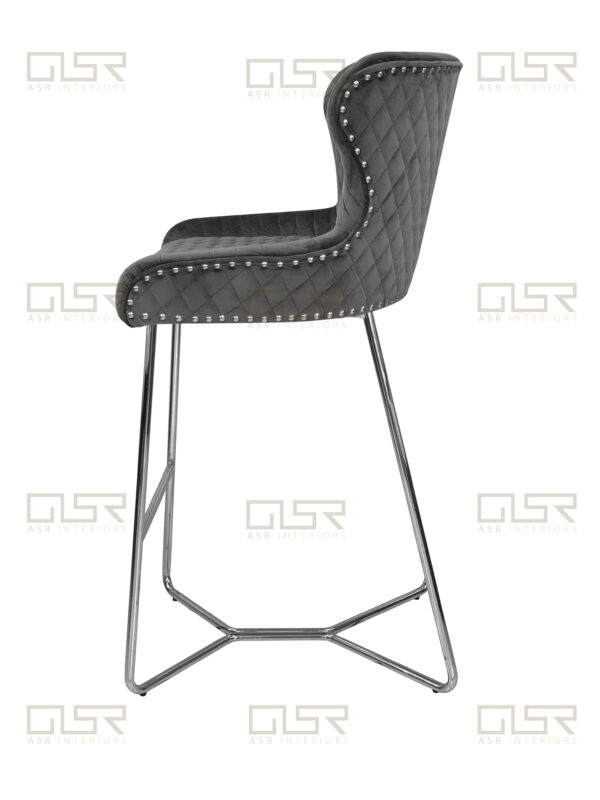 Osaka Grey Bar Stool - Image 3
