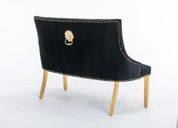 Majestic Gold Black High Back Bench