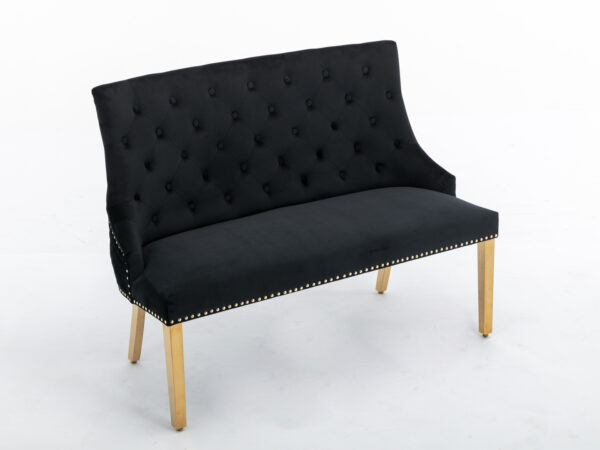 Majestic Gold Black High Back Bench - Image 4