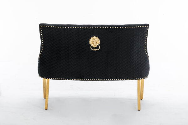 Majestic Gold Black High Back Bench - Image 5