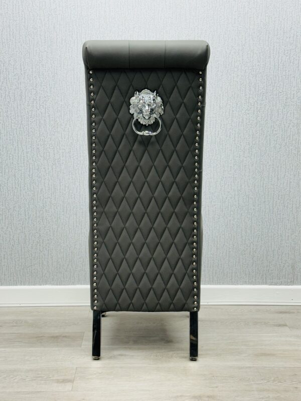 Sofia Grey PU Chair - Image 2