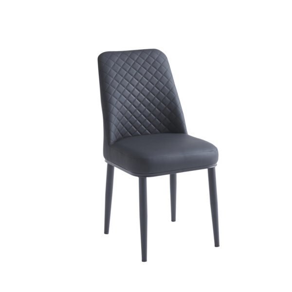 Oxford Ceramic Black Dining Table 1.2m & 4 Chairs - Image 2