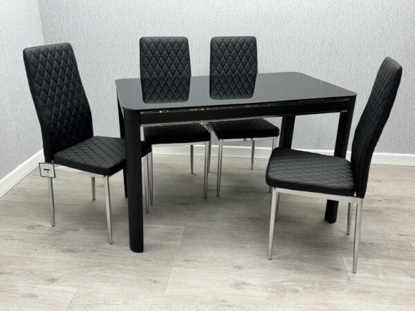 Morano Black Glass Table