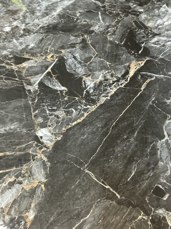 Miami 120cm Black & Gold Ceramic Table Only - Image 2