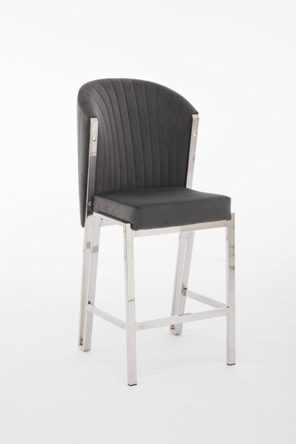 Fabio Grey Silver Breakfast Stools - Image 3
