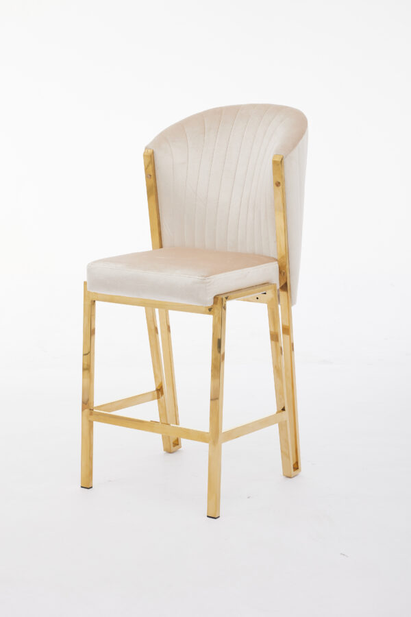 Fabio Cream Gold Breakfast Stools - Image 2