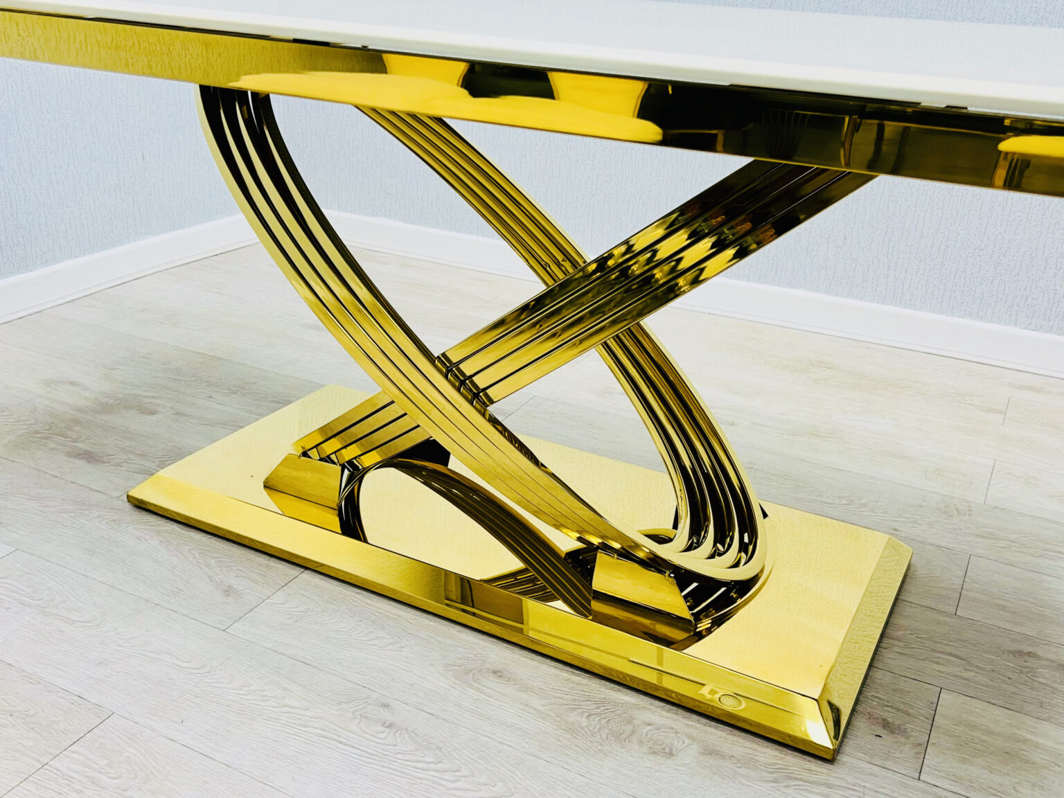 Elina Cream/Gold Marble Coffee Table - ASR Interiors