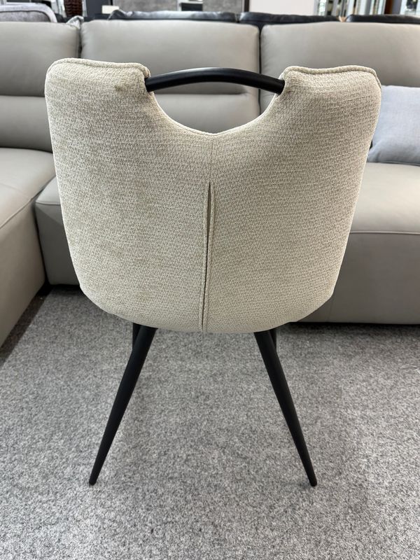 Monza Beige Fabric Dining Chair - Image 3