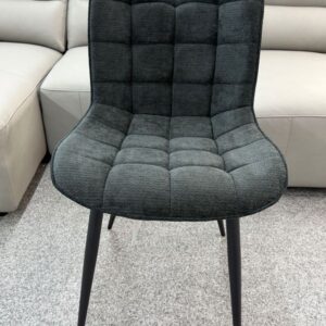 Monza Black Fabric Dining Chair