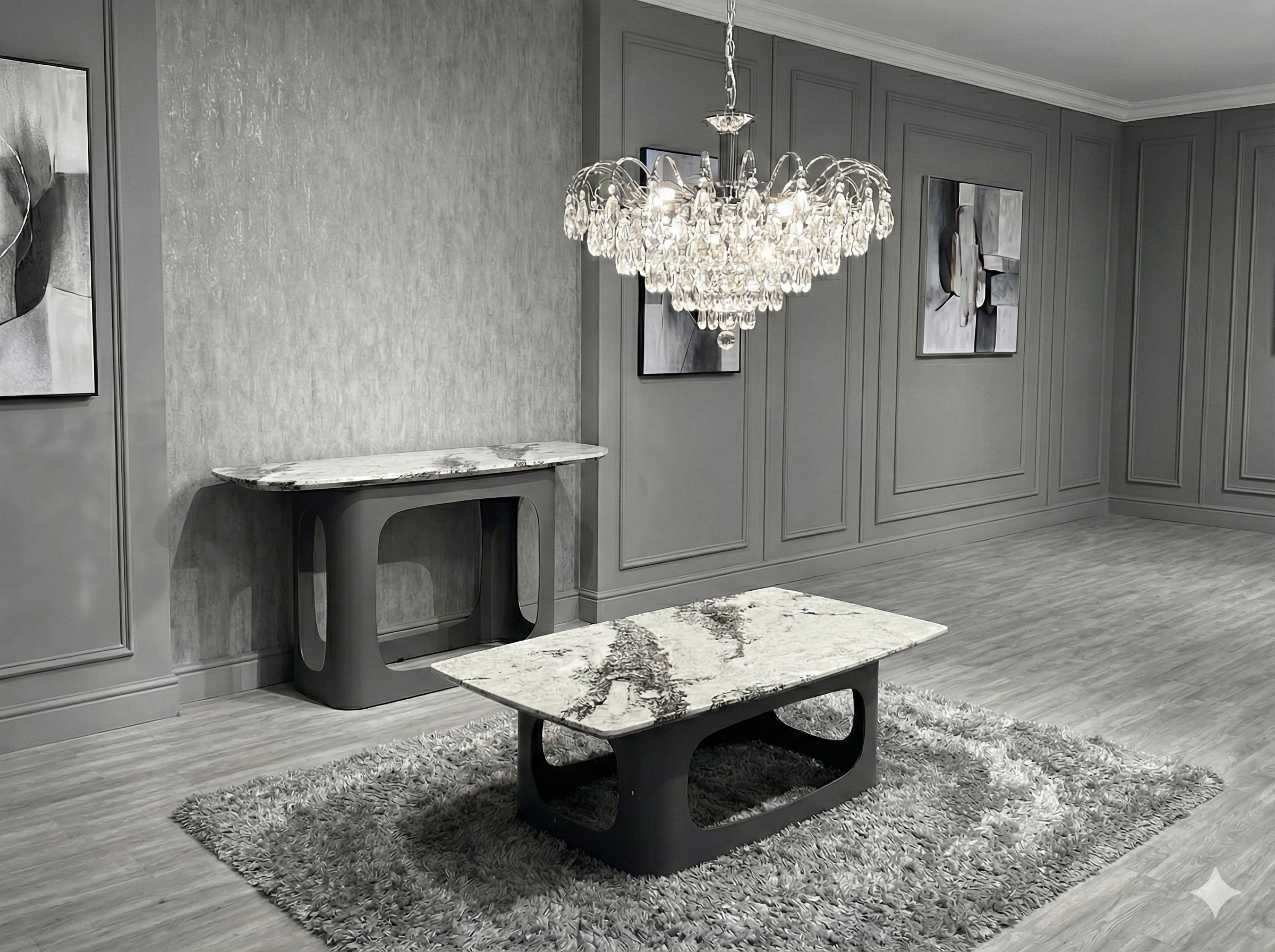 Lina Grey Console Table