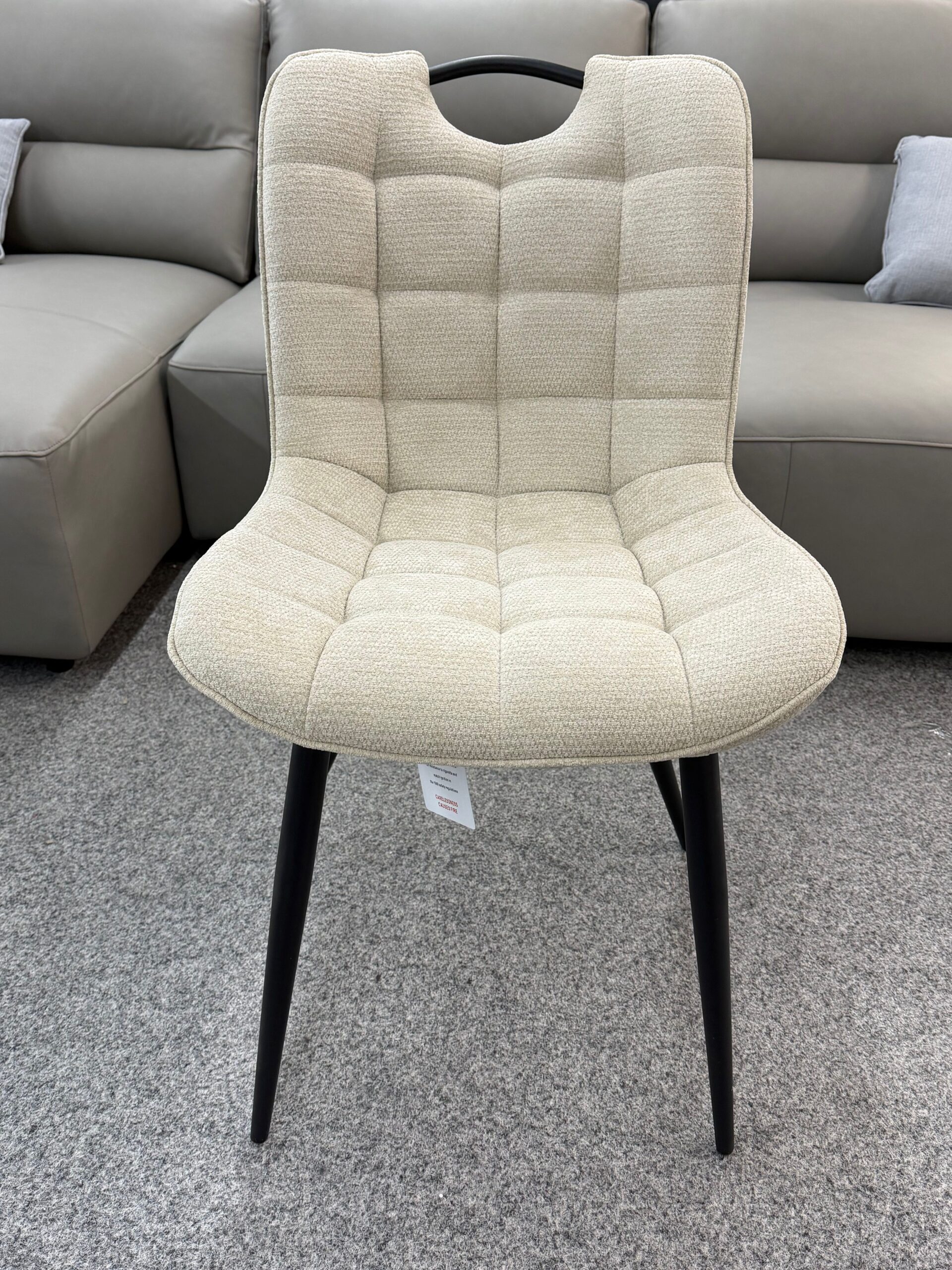 Monza Beige Fabric Dining Chair