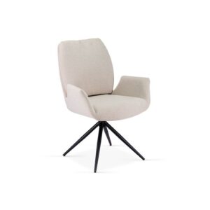 Fairmont 360 Swivel Beige Dining Chair