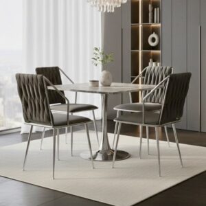 Roma Square Grey Dining Table
